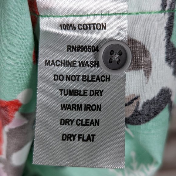 VSTR* Men's Short Sleeve Button Down Curved Hem Chest Pocket Shirt~ Size Small - Picture 6 of 11